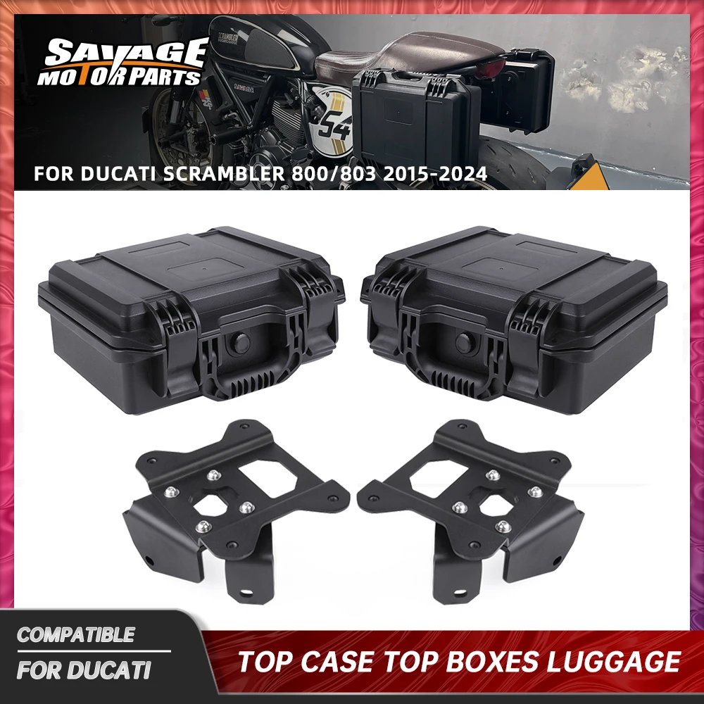 

For Ducati Scrambler 800/803 2024 Top Case Tail Box Cargo Storage Suitcase Motorcycle Accessories Rear Trunk Luggage Toolbox