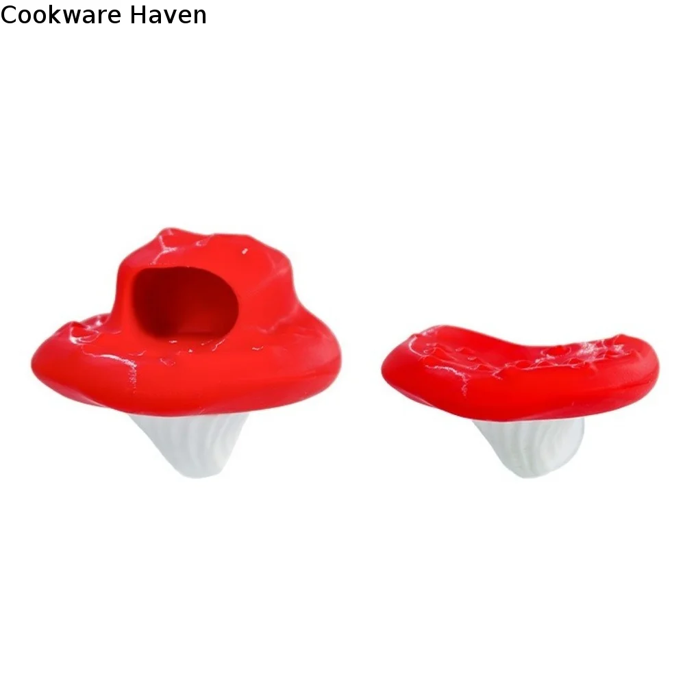 2PCS 3D Printed Jumping Spider Mushroom-shaped Platform Suction Cup Plastic Reptiles Avoid Caves Decorative