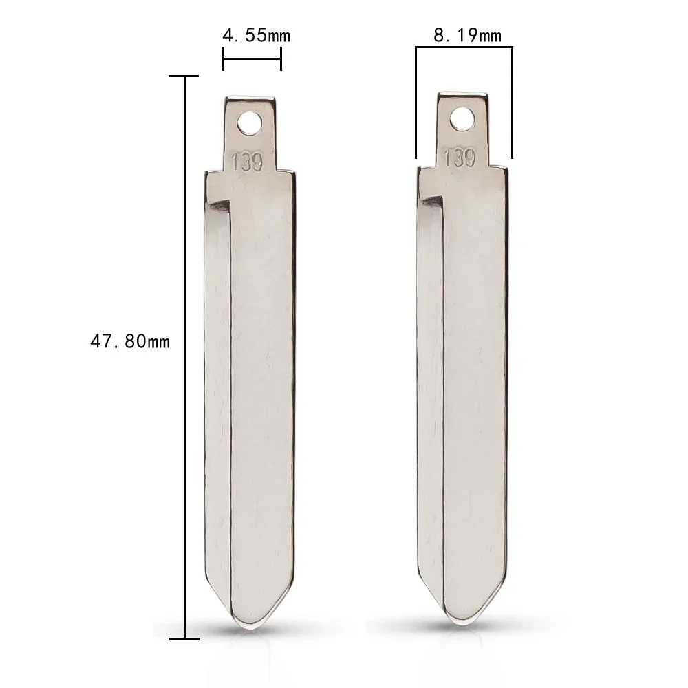 

KEYYOU 1 шт. Металлический заготовочный ключ-заготовка для выкидного ключа KD, тип №139 # 139 для Wuling Hongguang S