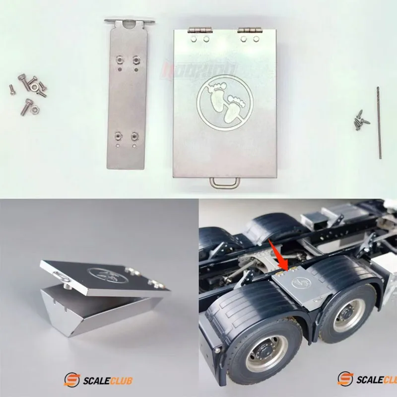 

Sika Model Tamiya 1/14 Trailer Container Truck Truck Metal Fender Toolbox