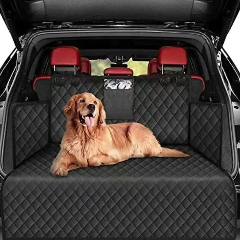 Tragbare Hundetransportbox Haustiermatte SUV-Sitzbezug, Verschleißfeste Wasserdichte Langlebige Einlage Schützt Autositze Einfach zu Installieren