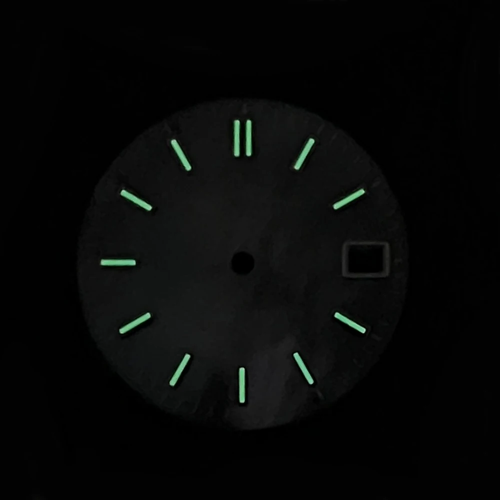 28.5 مللي متر S شعار شل الطلب صالح NH35/NH36/4R/7S الحركة اليابانية عالية الجودة ساعة مزدوجة تعديل الملحقات