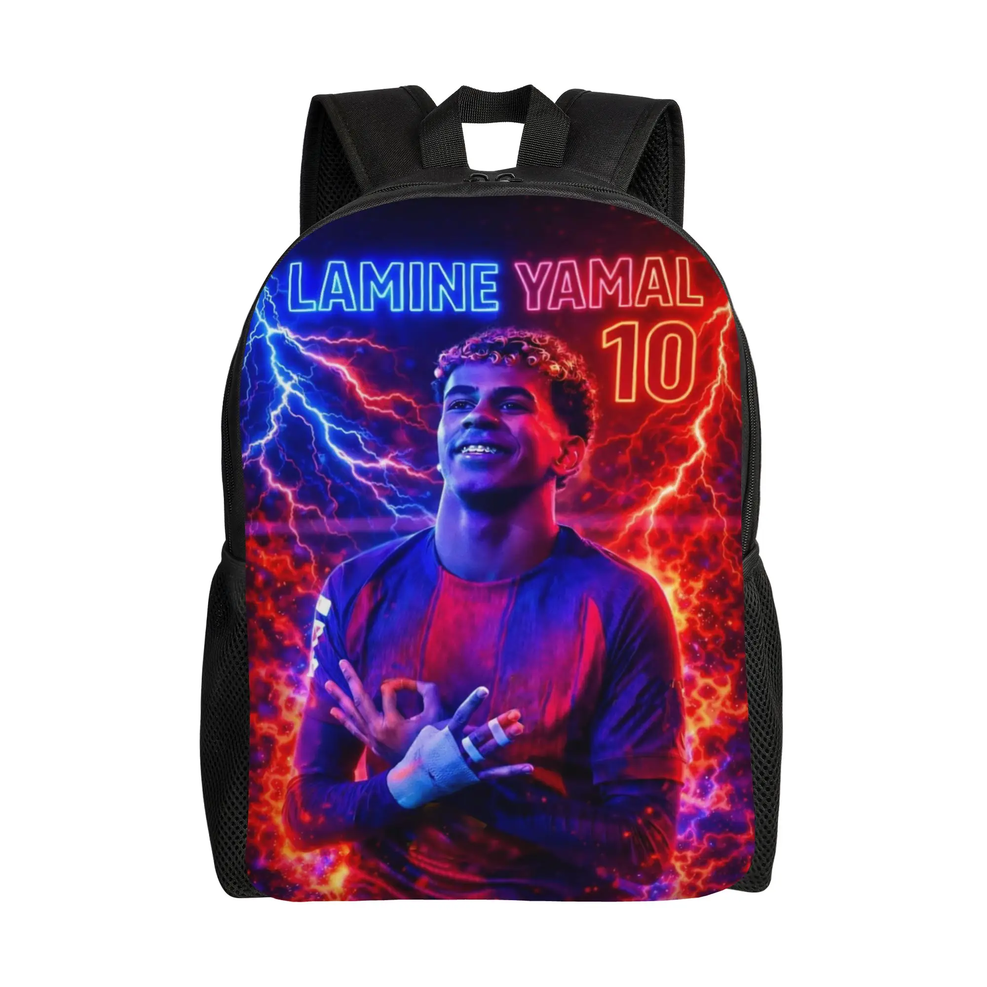 Lamine Y-Yamal  Backpack for Men Women Fashion Student Hiking Travel Daypack Football Soccer Laptop Shoulder Bag Sports