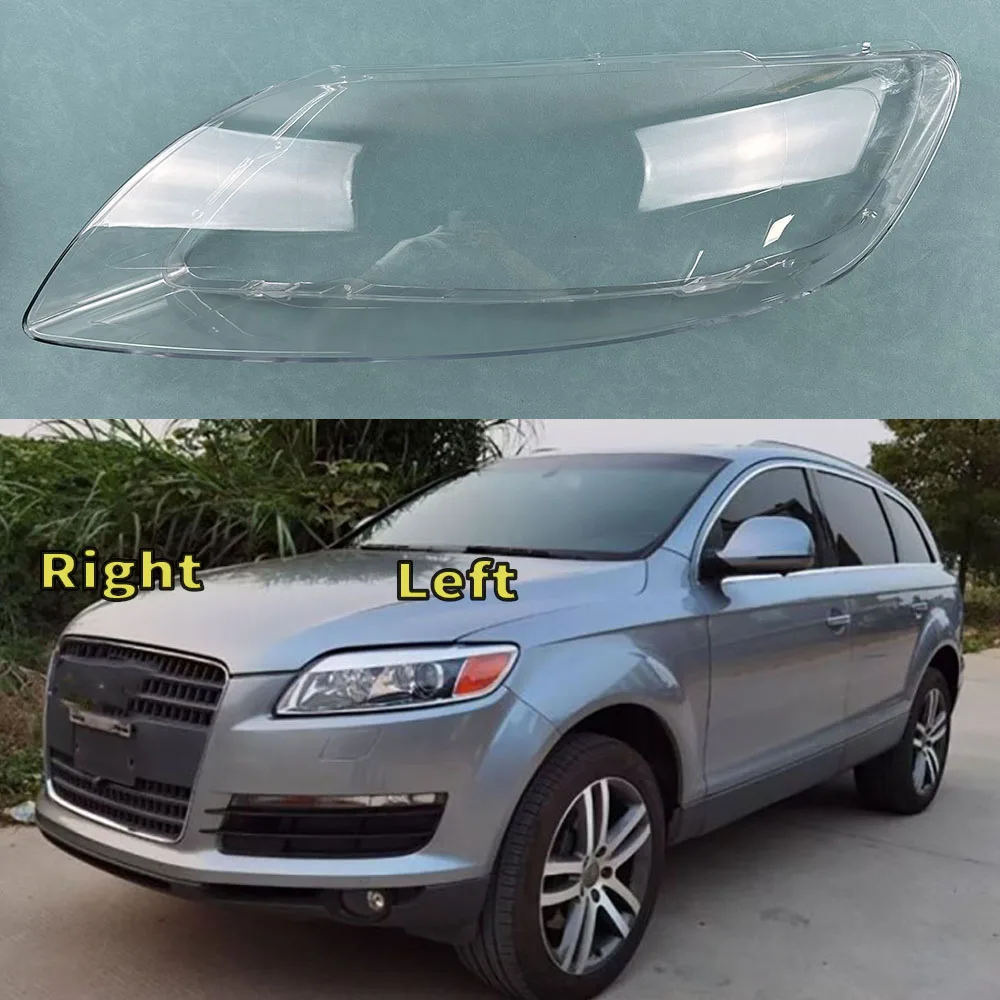 

For Audi Q7 2006-2015 Headlamp Cover Transparent Shade Lamp Headlight Shell Lens Plexiglass Auto Replacement Parts