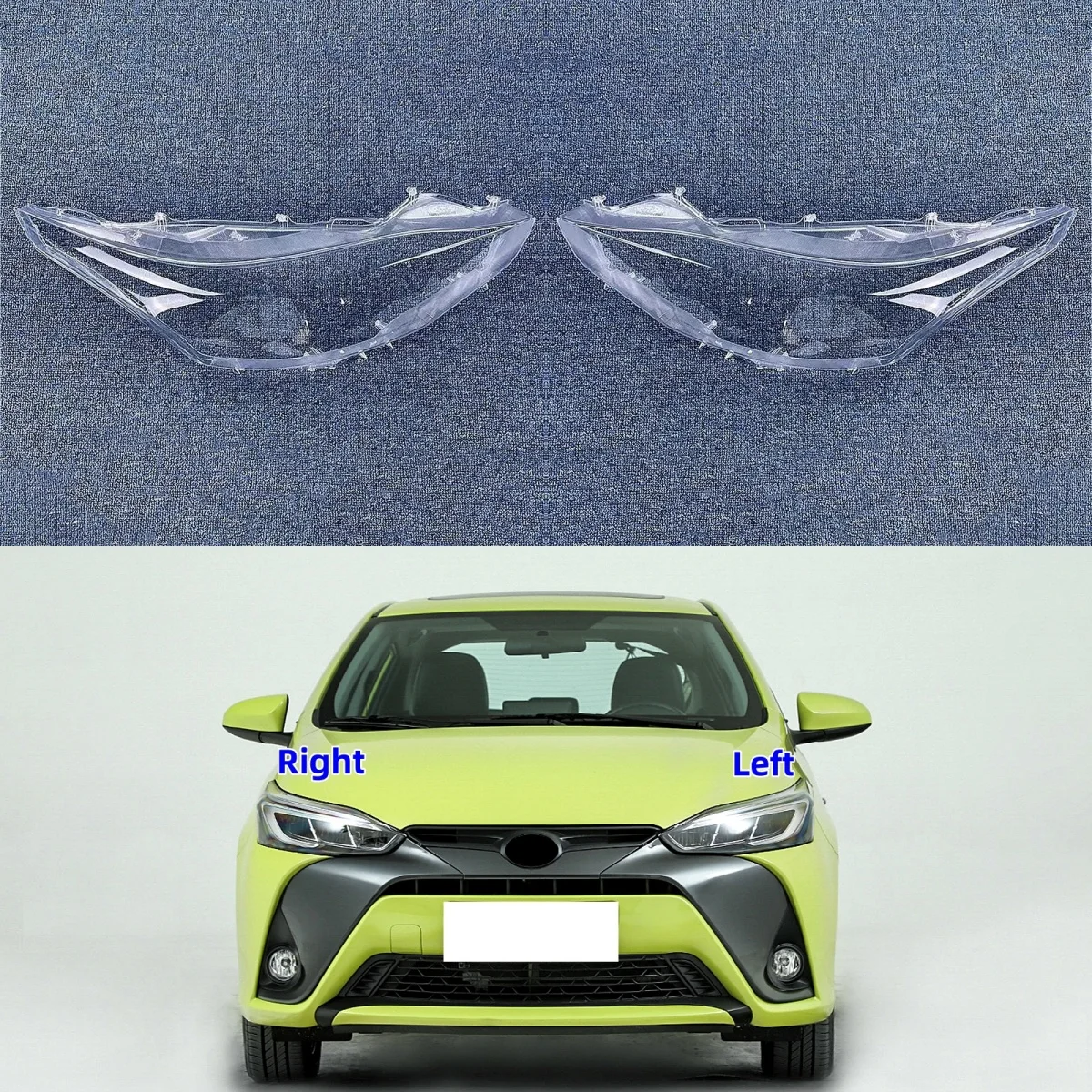 

For Toyota Yaris L 2020 2021 2022 Car Front Headlight Cover Auto Headlamp Lampshade Lampcover Head Lamp Glass Lens Shell