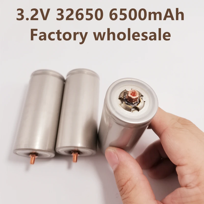 100% Original 32650 6500mAh 3.2V Lifepo4 Rechargeable Battery Professional Lithium Iron Phosphate Power Battery With Screw