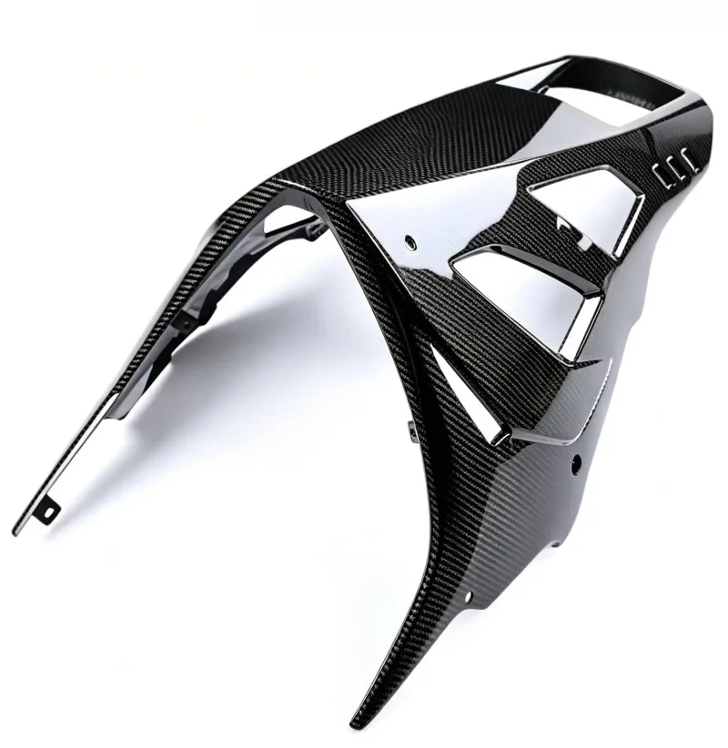 Dry Carbon Fiber Motorcycle Belly Pan Glossy UV Protective Coating Black for S1000RR 2023+ Retrofit/Upgrade