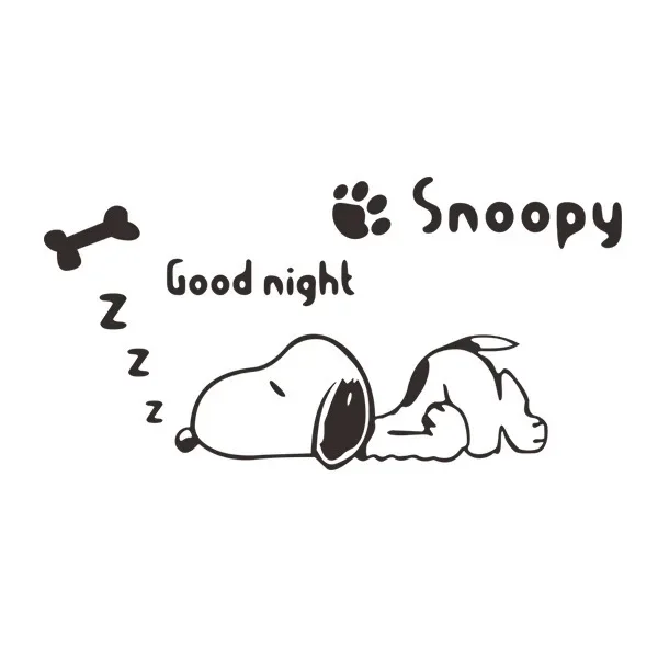 Snoopy Wall Sticker 3D Home Stickers Cartoon Cute Anime Decoration Pasting Ornament Bedroom Accessories Children Kids Room Decor