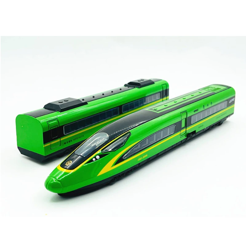 High Quality 1:87 Alloy Double Section High-Speed Rail Model,Simulated Light And Sound Train Toys,Exquisite Gifts,Wholesale B111