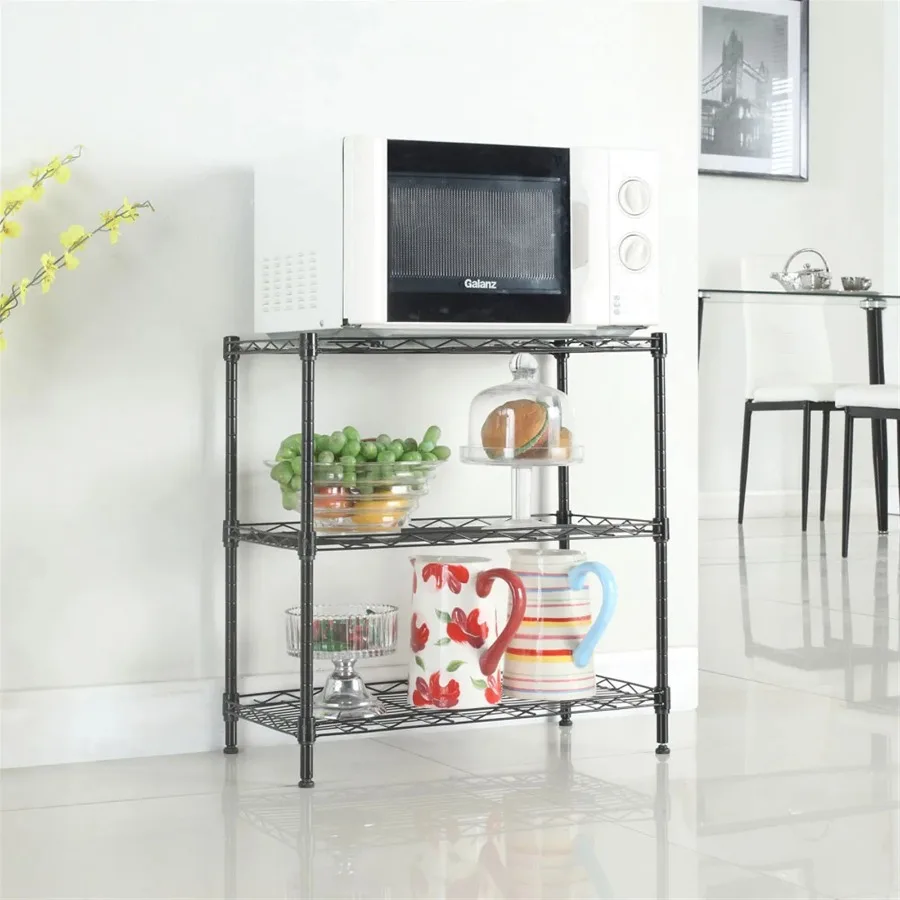 

Concise 3 Layers Carbon Steel and PP Storage Rack Kitchen Storage Rack RT
