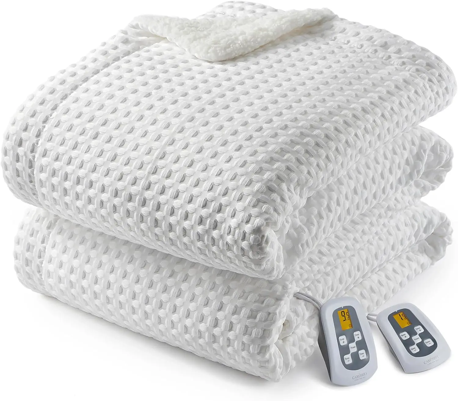 

King Size Heated Blanket with LCD Dual Controller, Fast Heating, 10 Levels & Timer, ETL Certified, Washable