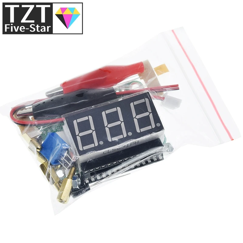 TZT 1 Set DC 3.5 ~ 25V  VOT-8  DIY Voltmeter Kit Voltage Meter DIY Electronic Production Suite