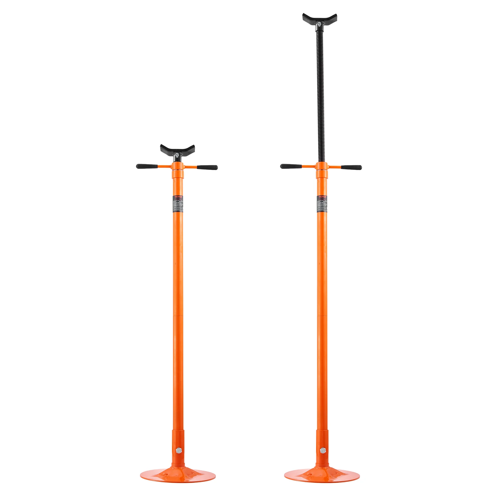 VEVOR 3/4 Ton Capacity Under Hoist Jack Stand Bearing Mounted Spin Handle Pole Jack Support Vehicle Components