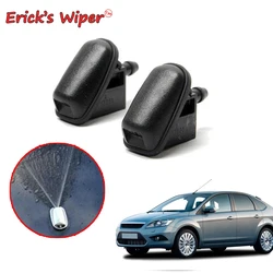 Erick's Wiper 2Pcs/lot Front Windshield Wiper Washer Jet Nozzle For Ford Focus 2 2004 - 2011 Hood Sprayer Nozzles OE: 1708176