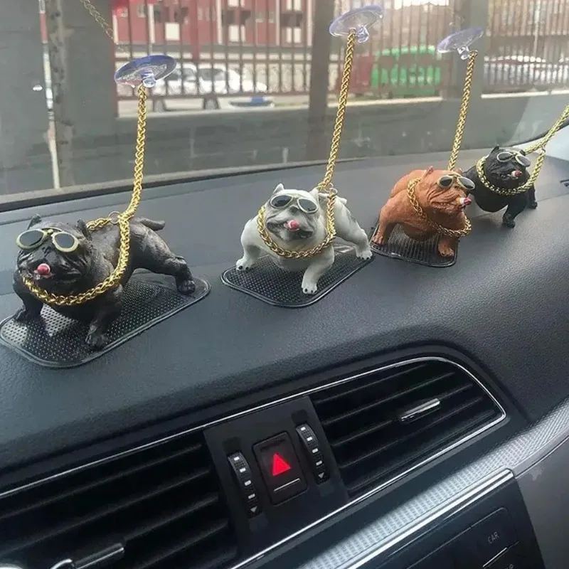 Car decoration bully dog car decoration social dog large boys cool dog car simulation dog