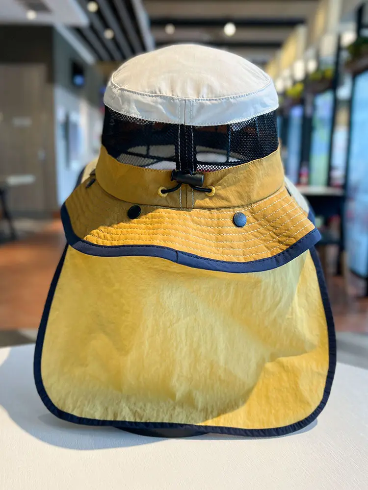 Summer Thin Mesh Breathable Sun Hat Outdoor Quick-drying Shawl Neck Protection Mountaineering Sun Hat