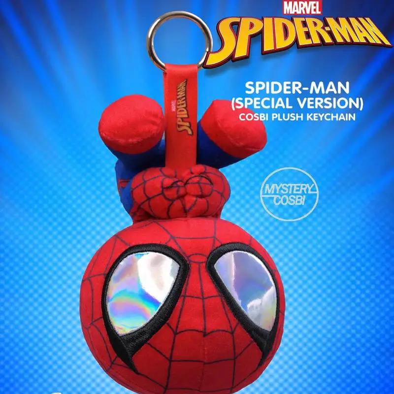 مجموعة سلسلة مفاتيح مارفل صندوق أعمى السم مايلز أشكال متعددة الرجل العنكبوت شخصيات الحركة الصغيرة حقيبة الدمى قلادة ديكور اللعب هدية
