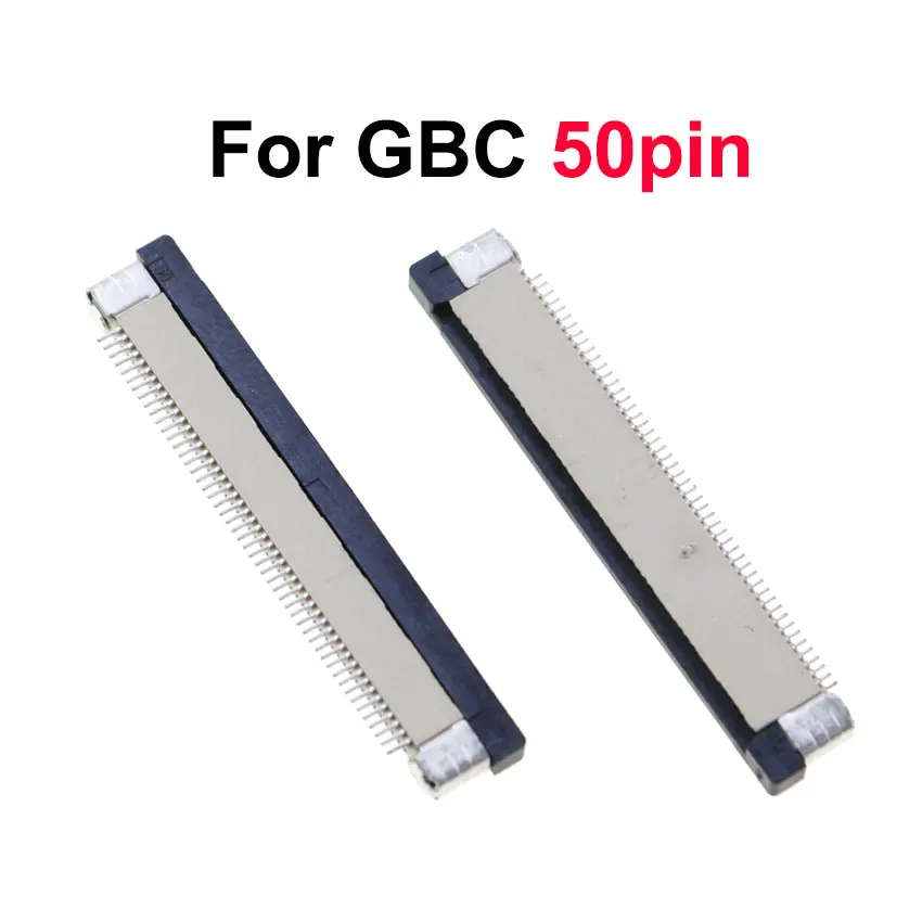 YuXi LCD 스크린 커넥터 유연한 케이블 GBA SP GBC 50/40/34/32 핀 암 커넥터 용 잭 소켓 연결