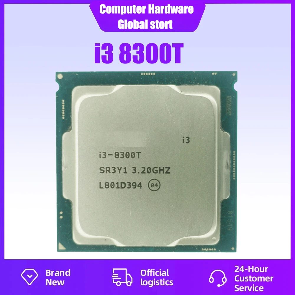 

Used Core i3 8300T i3-8300T 3.2GHz Quad-cores Four-threaded 8M 35W LGA 1151 CPU Processor