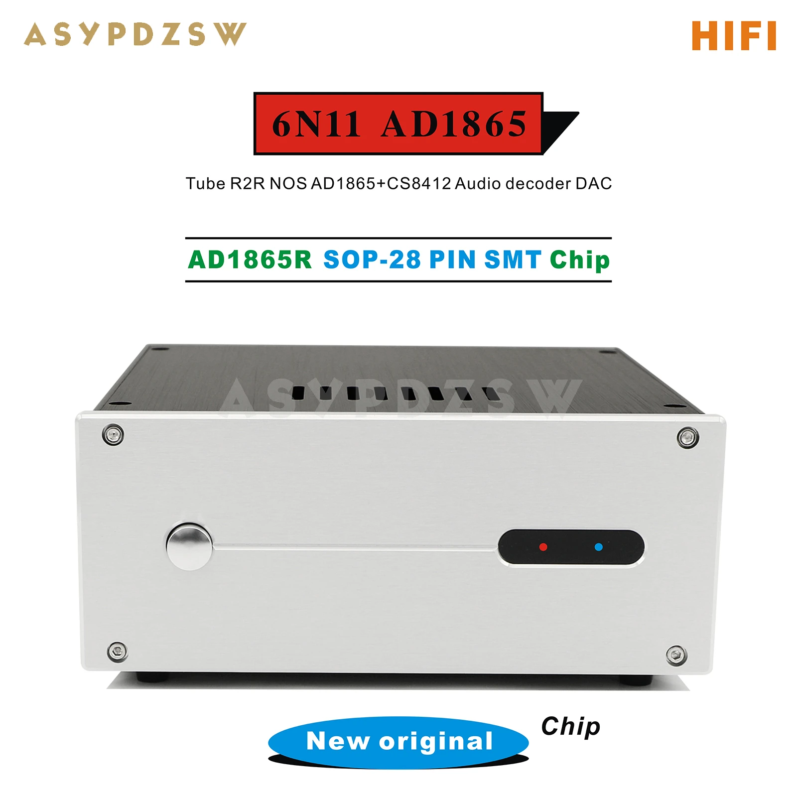 Dekoder lampowy HIFI Stereo 6Z4+6N11 R2R NOS AD1865+CS8412 Audio AD1865 DAC (opcjonalny układ DAC)