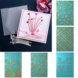 Padded Quilt Contemporary Waves 3D Embossing Folder for DIY Scrapbooking Adding Texture Valentine Love Paper Card Making Crafts