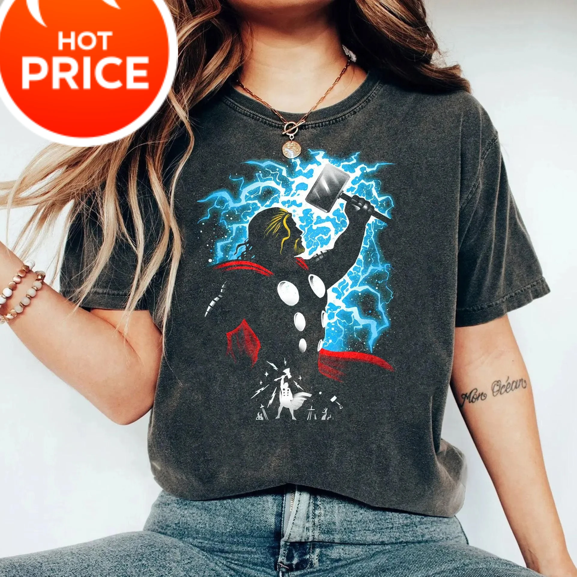 

Ретро Marvel Мстители Тор Силуэт Портрет Рубашка Мстители Кампус Футболка Marvel Comics Одинаковые комплекты для семьи Marvel