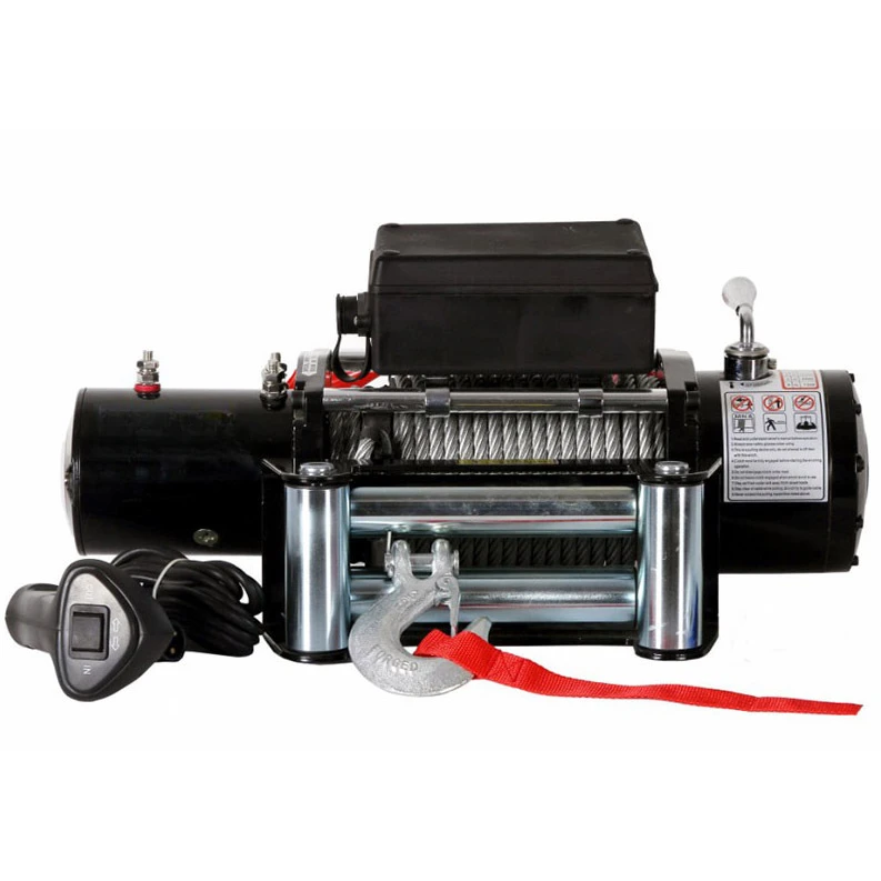 Safety traction winch, aid artifact 9000 lb electric winch, universal car series