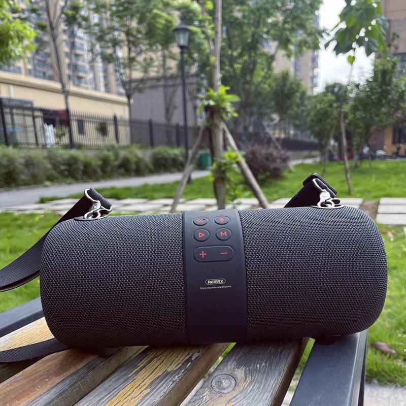 

Hifi Portable Outdoor Waterproof Fabric Bluetooth Speakers LED Colorful Light High-power Active Wireless Super Bass Boom Box FM