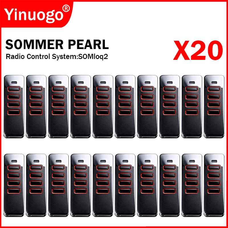 

SOMMER Pearl 4018V000 4018 4019 TX55-868-4 TRX55-868-4 TX40-868-4 Garage Door Remote Control 868MHz For SOMMER SOMloq2 Receiver