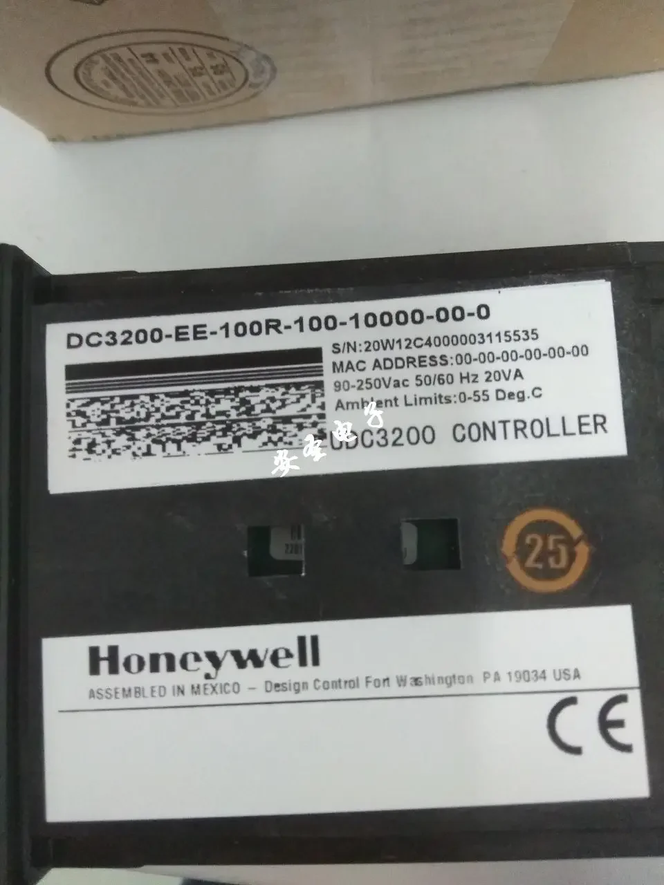 2025 Octubre Honeywell Honeywell DC3200-EB-0A0R-160-00000-00-0