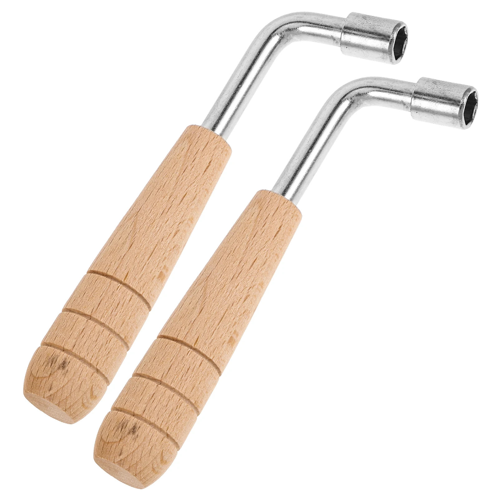 

2Pcs Lyre Harp Tuning Wrench Precise Adjustment Wooden Stainless Steel Tools 7.0 Hexagonal Tuning Pegs Stringed Instruments
