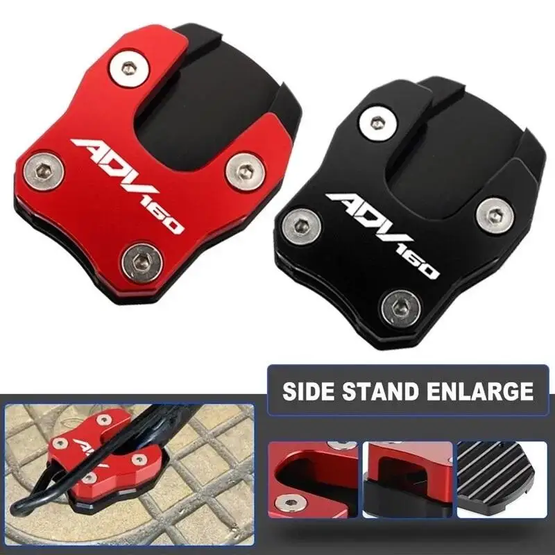 Motorcycle Modification Parts For Modified Side Stand CNC Motorcycle Flat Stand Enlarger Kickstand Extension Pad Flat Foot