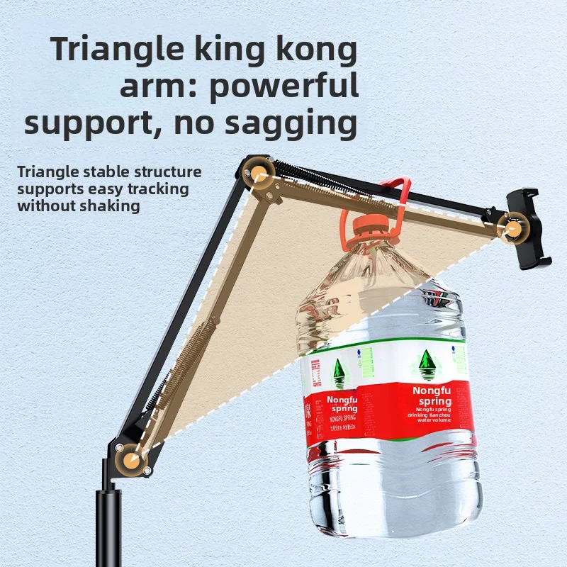 حامل الهاتف المحمول والكمبيوتر اللوحي، متعدد الوظائف، للتصوير العلوي والبث المباشر ومشاهدة مقاطع الفيديو والتلفزيون بجانب السرير #4