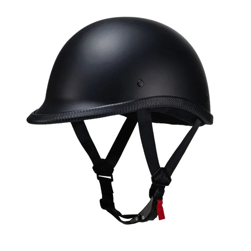 New Motorcycle DOT Half Face Helmet Half Cap Vintage Open Face Fashion ABS Retro Motorcycle Half Helmet One Pedal Scooter Helmet