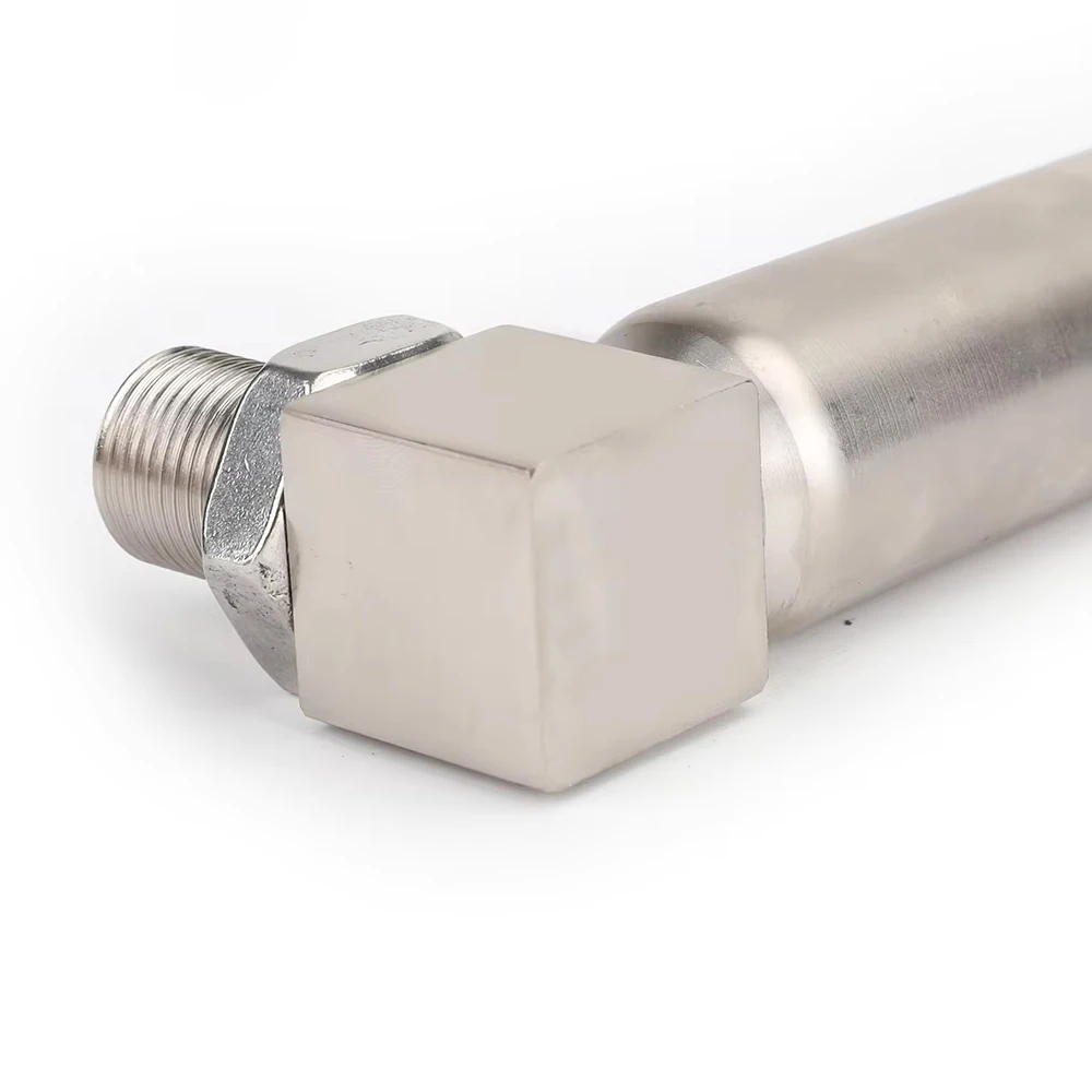 2PCS Universal M18x1.5 Threaded Stainless Steel 90 Degree Adapter for Automotive Parts
