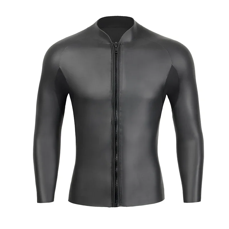 3Mm Cr Neopreen Wetsuit Mannen Top Pak Lijmverlijming Hoge Elastische Surf Winter Zwemmen Snorkelen Sneldrogende UV-Bescherming Pak