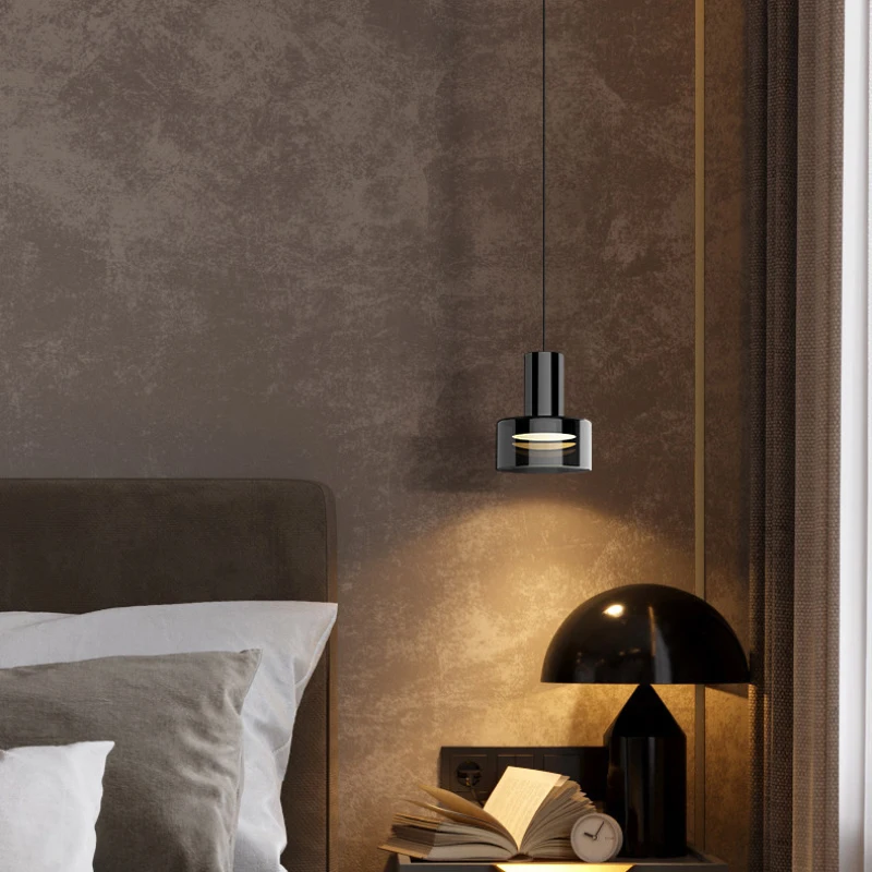 Modern Iron Glass Elevating version LED Home Decor Pendant Light Suspension Chandelier For Villa Bedroom Foyer Lighting Fixtures