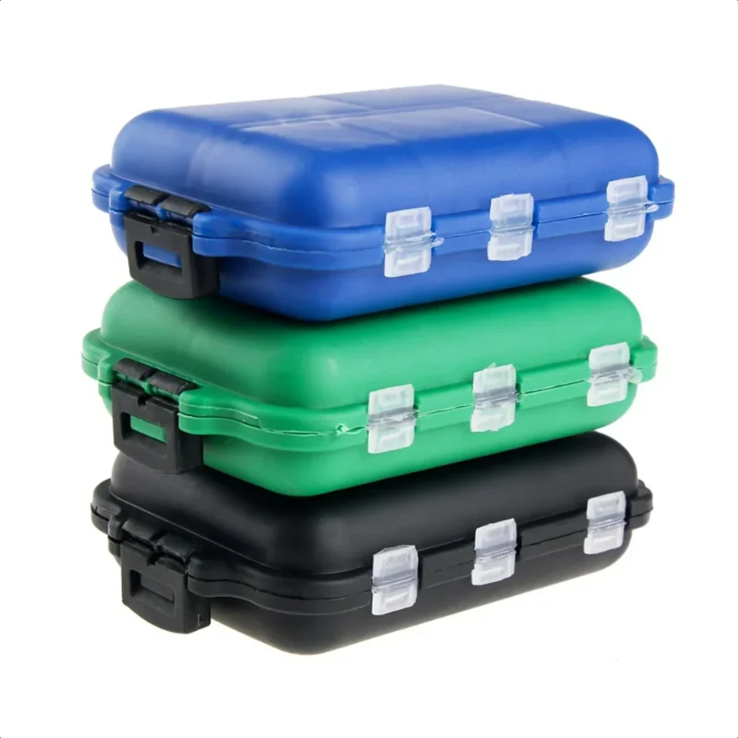 10 Compartments Mini Fishing Tackle Box Fish Lures  Baits Plastic  Holder Square Case Pesca Fishing Accessories #2 Ykywbike Maap