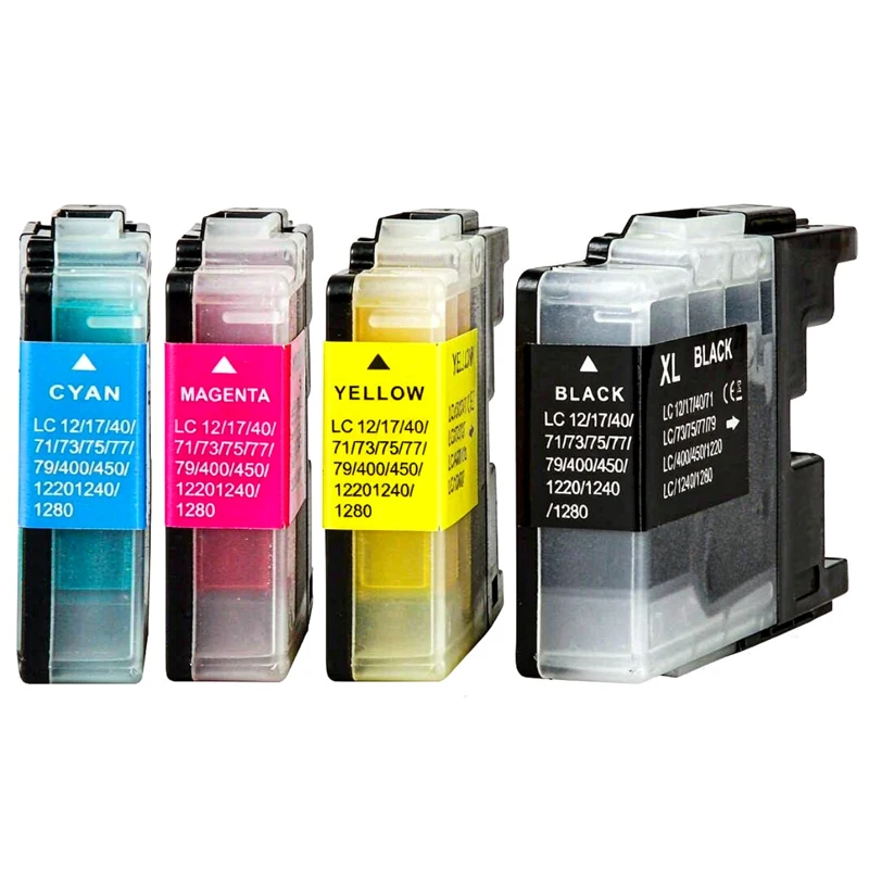 LC12 LC400 LC1280 Ink Cartridge Compatible For Brother MFC-J430W J5910DW MFC-J625DW J6510DW MFC-J6710DW J825DW DCP-J725DW J925DW