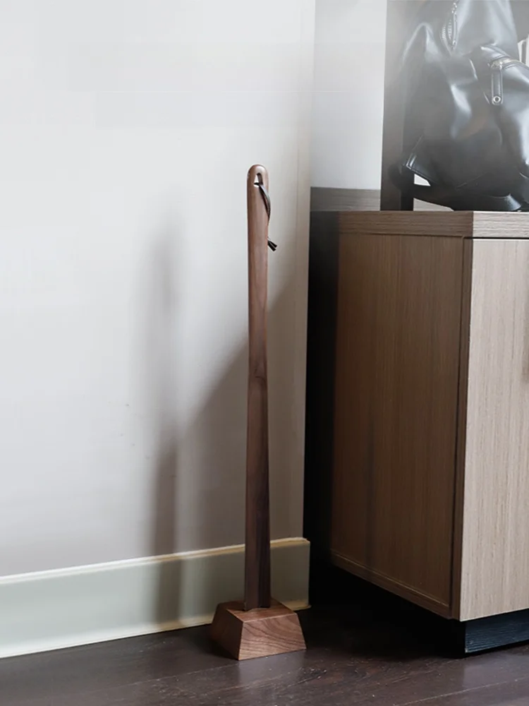 

Длинная деревянная ложка для обуви из черного ореха, натуральное дерево, удлиненная, для беременных женщин, для домашнего использования, для обувных ящиков