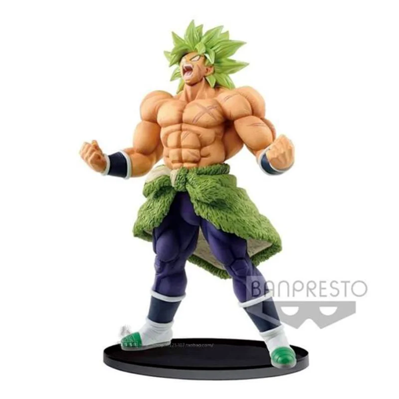 Bandai Genuine Dragon Ball Anime Figure Broli BWFC Action Figure Dolls Toys for Boys Girls Kids Christmas Gift Collectible Model