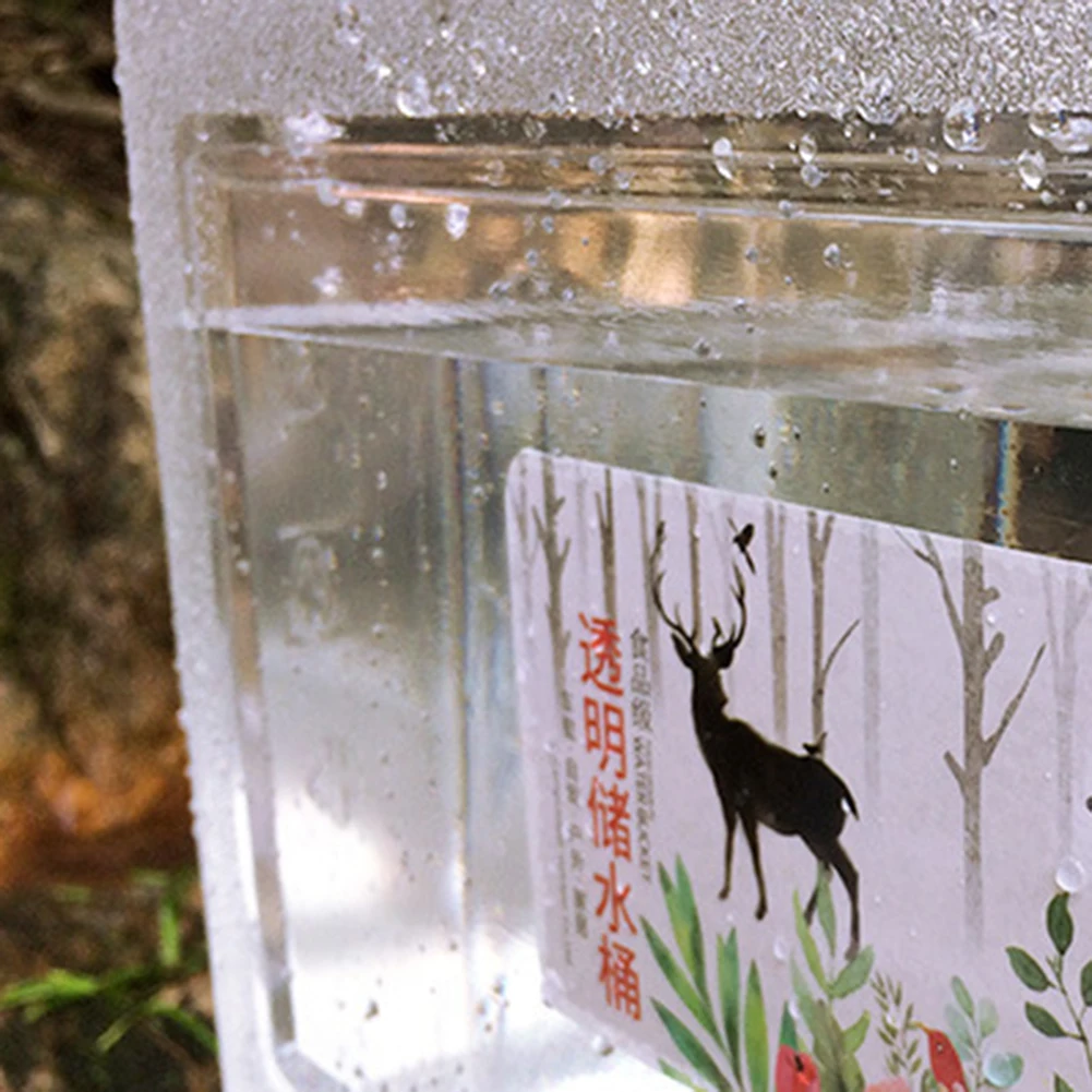 

12L/2.6 Gal Water Storage Jug Canteen W/ Spigot & Carry Handle Plastic Water Storage Carrier Set for Camping Hiking Survival Kit