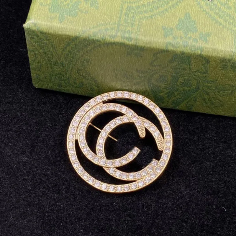 

Bobokiki Jewelry European and American Fashion Letters Titanium Micro-Inlaid AAA Zircon Brooch Luxury Retro Pin