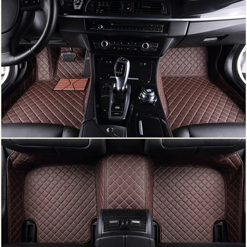 

Custom Car Floor Mats for BMW 5 Series F10 2010-2016 Years Artificial Leather Carpet Interior Car Accessories