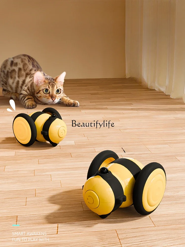 

Toy Little Bee Intelligent Self-Hi Relieving Stuffy Electric Cat Toy Small