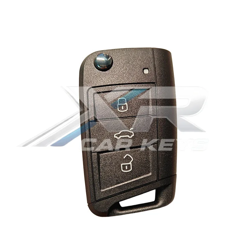 Original PCB MQB49/5C Chip 434MHz Keyless Car Remote Key Shell Case For VW T-CROSS Polo Golf Polo Tiguan Touran MK7 Skoda Seat