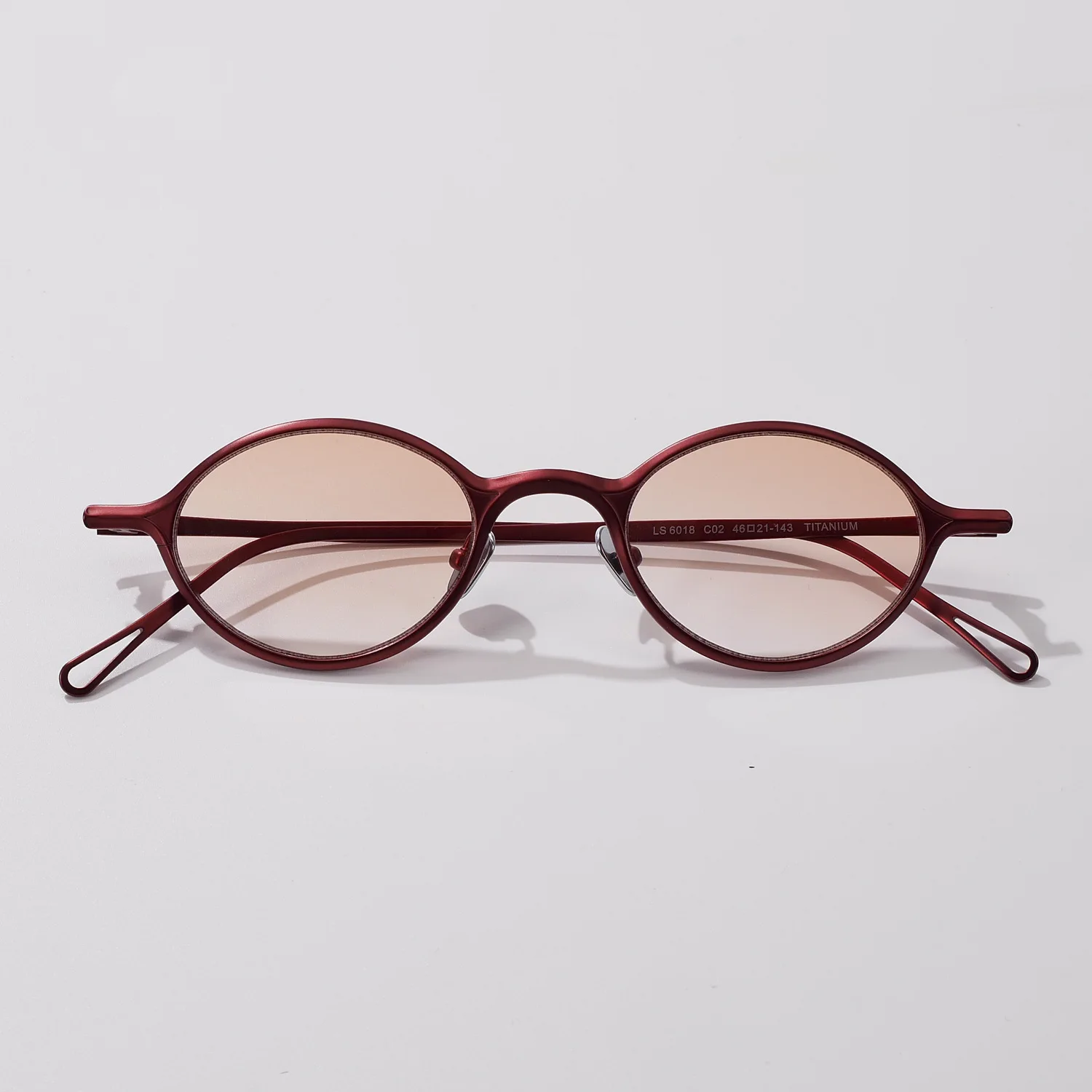 

Super Quality Oval Sunglasses Ultra Light Pure Titanium UV400 Outdoor Retro Fashion Glasses Woman Eyeglasses Custom Prescription