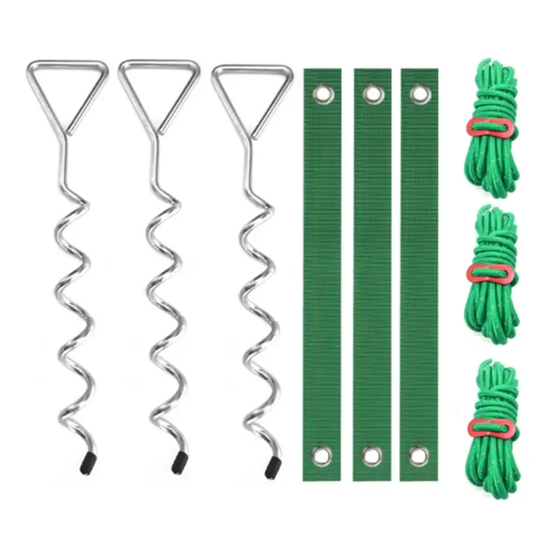 BAAJ-Tree Stake Kit, Heavy Duty Spiral Tree Stakes And Supports For Leaning Trees And Young Trees Straightening