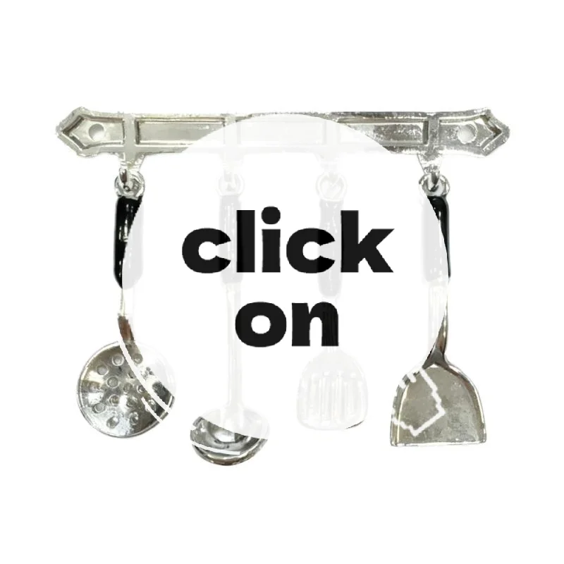 1 مجموعة دمية مصغرة عمودي معلق ملعقة ملعقة شوربة قمع أدوات مطبخ ل بيت الدمية ديكور الاطفال التظاهر اللعب اللعب #1