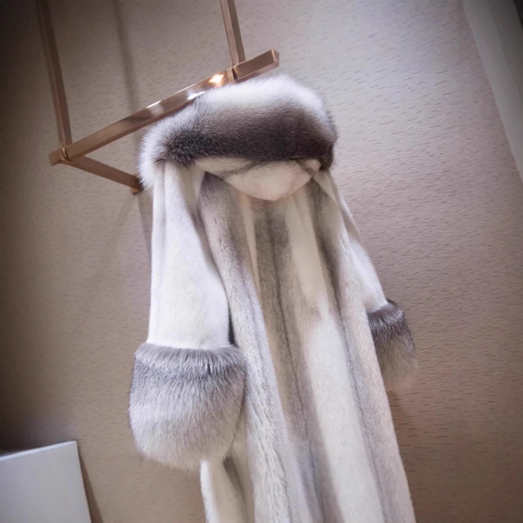 Winter mink coat, thickened and warm, new loose, cross-border export quality fur women's light luxury